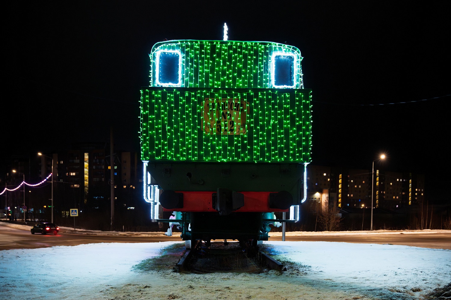 Дубна, арт-объект поезд